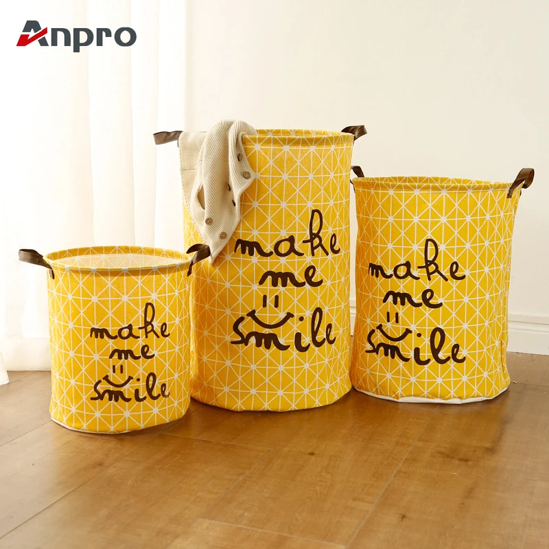 Anpro Foldable Fabric Waterproof Dirty Clothes Basket Clothes Toy Storage Basket Laundry Basket Washing Laundry Organizer
Anpro Foldable Fabric Waterproof Dirty Clothes Basket Clothes Toy Storage Basket Laundry Basket Washing Laundry Organizer