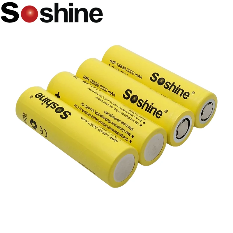 4PCS Soshine HG2 18650 3000mah electronic cigarette Rechargeable batteries power high discharge,35A large current
4PCS Soshine HG2 18650 3000mah electronic cigarette Rechargeable batteries power high discharge,35A large current