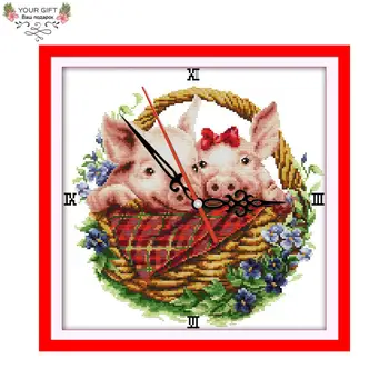 Your Gift G221 14CT 11CT Stamped and Counted Home Decoration Pig In Flower Basket Cross Stitch
Your Gift G221 14CT 11CT Stamped and Counted Home Decoration Pig In Flower Basket Cross Stitch