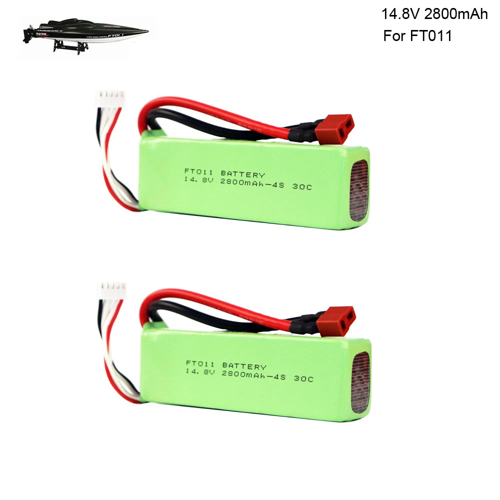 2PCS 14.8V 2800mah T plug battery for RC boat RC Helicopter Airplanes Car 14.8V Lipo Battery 30C for FT010 FT011 RC boats parts
2PCS 14.8V 2800mah T plug battery for RC boat RC Helicopter Airplanes Car 14.8V Lipo Battery 30C for FT010 FT011 RC boats parts