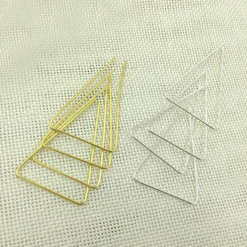 Wired Triangle Ear Wire Clip Earrings Simple Geometric Designs Beads Clip Earring Findings Components Multi-color Plated
Wired Triangle Ear Wire Clip Earrings Simple Geometric Designs Beads Clip Earring Findings Components Multi-color Plated