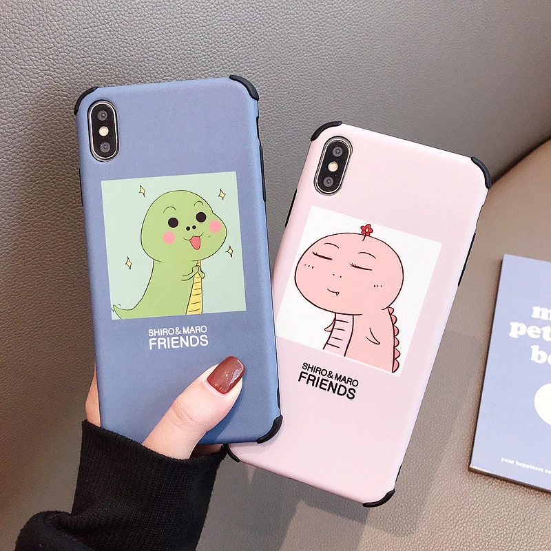 Beily Lovely Dinosaur Case for iPhone 7 8 6 6S Plus XS Max XR X Cute Cartoon Korean Shiro Maro Friends Corner Protective Cover
Beily Lovely Dinosaur Case for iPhone 7 8 6 6S Plus XS Max XR X Cute Cartoon Korean Shiro Maro Friends Corner Protective Cover