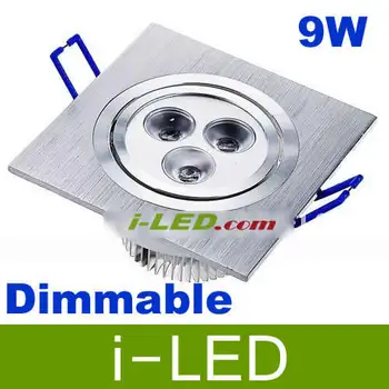Dimmable Led Downlight 9W 3*3W 600LM Square Led Down Light Recessed Lamp 120 Angle Led Fixture CE&ROHS SAA UL Approve
Dimmable Led Downlight 9W 3*3W 600LM Square Led Down Light Recessed Lamp 120 Angle Led Fixture CE&ROHS SAA UL Approve