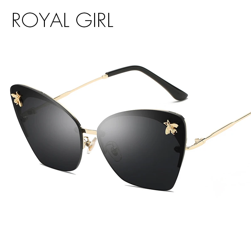 Royal Girl Sunglasses Women Personality Cat Eye Tinted Flat Panel Lens Metal Nose Pad Retro Sun Glasses Brand Designer ss321
Royal Girl Sunglasses Women Personality Cat Eye Tinted Flat Panel Lens Metal Nose Pad Retro Sun Glasses Brand Designer ss321