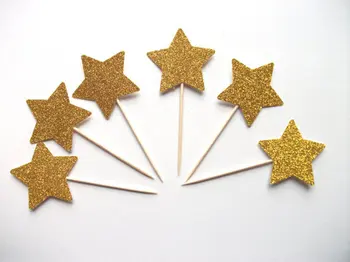 gold shimmer stars Cupcake Toppers perfect party wedding food toothpicks birthday baby bridal shower cake decorations
gold shimmer stars Cupcake Toppers perfect party wedding food toothpicks birthday baby bridal shower cake decorations