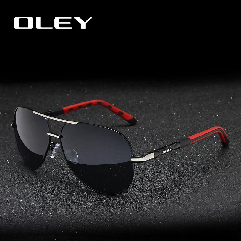 

OLEY Brand Vintage Aluminum Polarized Sunglasses Classic Pilot Sun Glasses Coating Lens Shades For Men/Wome Full Set Of Box