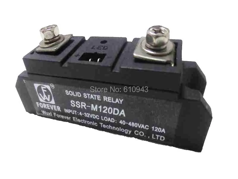 high quality 120A SSR,input 4-32VDC output 40-480 VAC single phase solid state relay
high quality 120A SSR,input 4-32VDC output 40-480 VAC single phase solid state relay