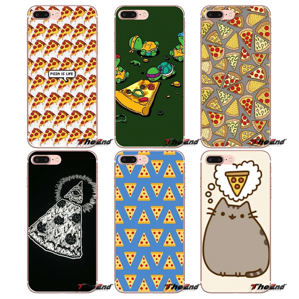 

TPU Case For Samsung Galaxy S2 S3 S4 S5 MINI S6 S7 edge S8 S9 Plus Note 2 3 4 5 8 Coque Fundas Cartoon Food Pizza Turtles Eating