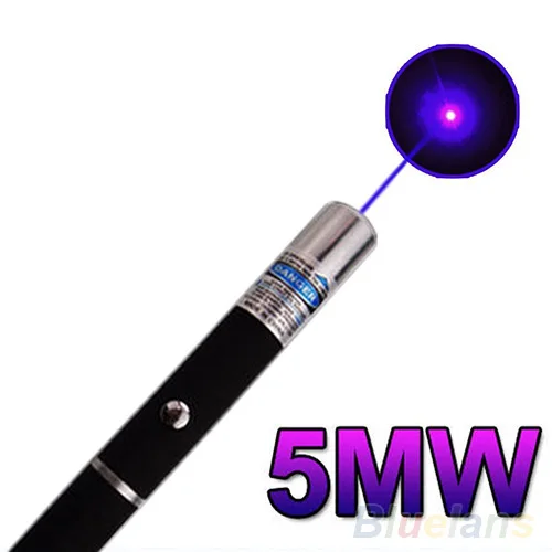 Стабильный Фиолетовый Синий луч света Видимый 5 МВт 405nm лазерная указка ручка