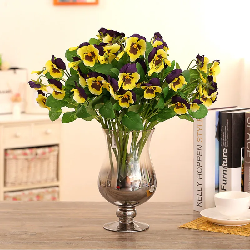 JAROWN Artificial Pansy Silk Flowers Moth Phalaenopsis Orchid Arrangement for Home Office Wedding Decoration Artificial flores
JAROWN Artificial Pansy Silk Flowers Moth Phalaenopsis Orchid Arrangement for Home Office Wedding Decoration Artificial flores