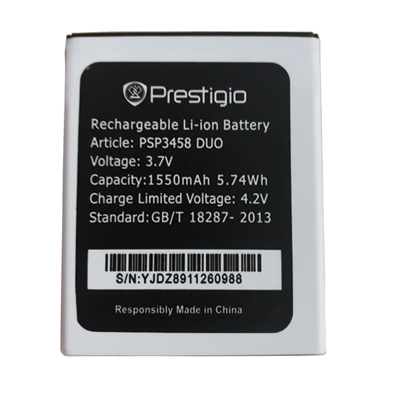 1PCS New PSP3458 DUO Rechargeable battery For Prestigio PSP3458DUO PSP 3458 Mobile Phone 1550mAh Replacement Batteries
1PCS New PSP3458 DUO Rechargeable battery For Prestigio PSP3458DUO PSP 3458 Mobile Phone 1550mAh Replacement Batteries
