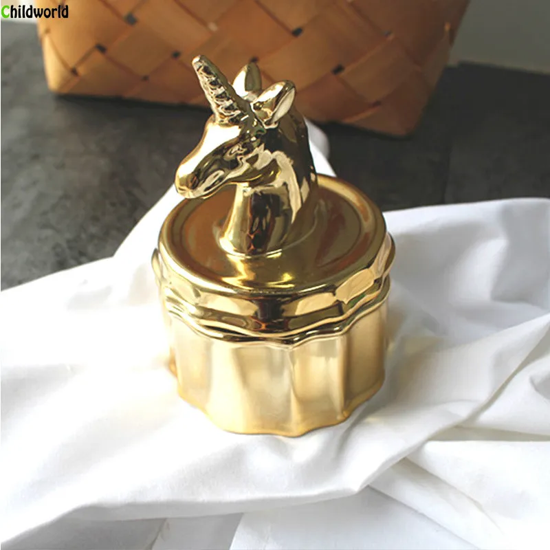 Nordic Ceramic Unicorn Jewelry Box, Gold Jewelry, Small Objects Ornaments, Pottery Decoration, Ceramic Ornaments
Nordic Ceramic Unicorn Jewelry Box, Gold Jewelry, Small Objects Ornaments, Pottery Decoration, Ceramic Ornaments