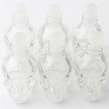 1 pcs 8 ml skull glass ball perfume bottle for filling essential oil, portable travel bottle can be filled with 6 colour
1 pcs 8 ml skull glass ball perfume bottle for filling essential oil, portable travel bottle can be filled with 6 colour
