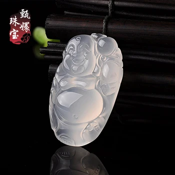 Natural ice chalcedony pendant chalcedony Necklace sweater chain female light chalcedony Maitreya Buddha smile'm Buddha
Natural ice chalcedony pendant chalcedony Necklace sweater chain female light chalcedony Maitreya Buddha smile'm Buddha