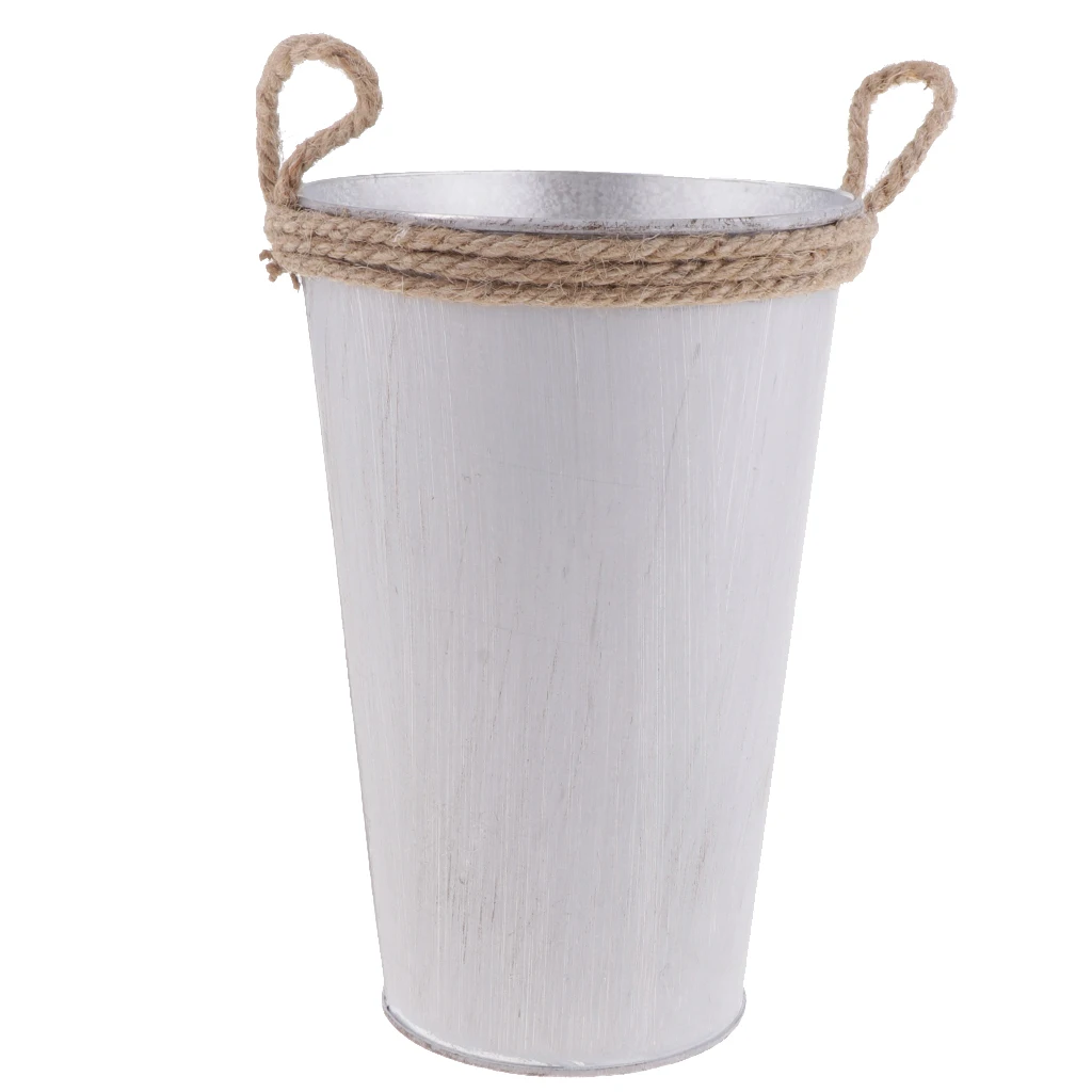 Garden Seeding Watering Container Can Case Plant Herb Flower Bucket Pot, Tabletop, Countertop Garden Deck Decor