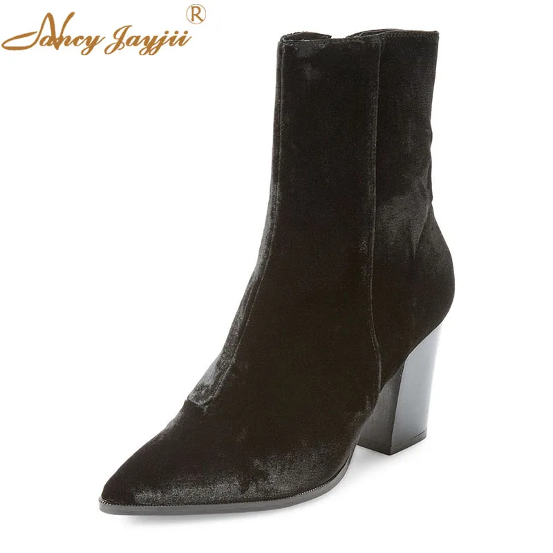 Winter Women Boots Adult Ladies Shoes Pointed Toe Black Solid Zipper Ankle Fashion Mature Nancyjayjii Dress Big Size 45 44 2019
Winter Women Boots Adult Ladies Shoes Pointed Toe Black Solid Zipper Ankle Fashion Mature Nancyjayjii Dress Big Size 45 44 2019