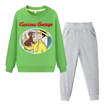 Children Curious George Clothes Suit Boys Tracksuit Girls Sweatshirt Hoodies Pant Set Kids Clothing Sets Baby Costume DY045
Children Curious George Clothes Suit Boys Tracksuit Girls Sweatshirt Hoodies Pant Set Kids Clothing Sets Baby Costume DY045