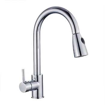 Brass Kitchen Faucet Brushed Silver Bathroom Basin Faucets Black Finish Single Handle Hole Mixer Water Taps Deck Mount Pull Out
Brass Kitchen Faucet Brushed Silver Bathroom Basin Faucets Black Finish Single Handle Hole Mixer Water Taps Deck Mount Pull Out