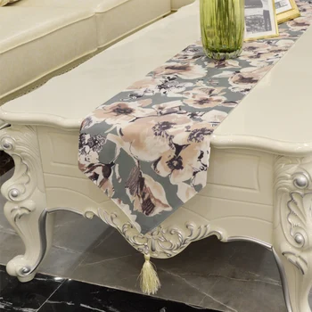 Fashion Amazing Chinese style blue ROSE flowers table runner Lace Luxury Table flag
Fashion Amazing Chinese style blue ROSE flowers table runner Lace Luxury Table flag