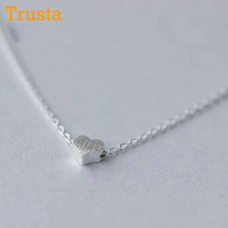 Trusta 2018 Women's Fashion 100% 925 Sterling Silver Jewelry Cute Heart Pendant Short 40cm Necklace Cute Gift Girls Lady DS462
Trusta 2018 Women's Fashion 100% 925 Sterling Silver Jewelry Cute Heart Pendant Short 40cm Necklace Cute Gift Girls Lady DS462