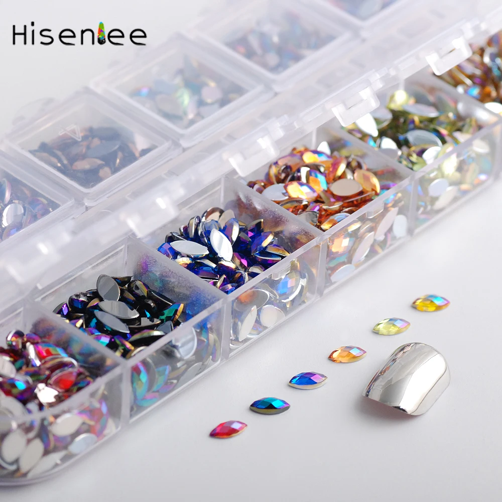 Hisenlee About 1700pcs 12Color/Box Horse Eye Design Acrylic Glitter Rhinestones Manicure Tips For Charms 3D Nail Art Decorations
Hisenlee About 1700pcs 12Color/Box Horse Eye Design Acrylic Glitter Rhinestones Manicure Tips For Charms 3D Nail Art Decorations