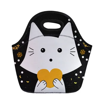 THINK Cartoon Cat Sea Bear Fashion Meal Bag for Women Office Worker Custom Portable Thermal Lunch Box Neoprene Beach Lunch Bag
THINK Cartoon Cat Sea Bear Fashion Meal Bag for Women Office Worker Custom Portable Thermal Lunch Box Neoprene Beach Lunch Bag