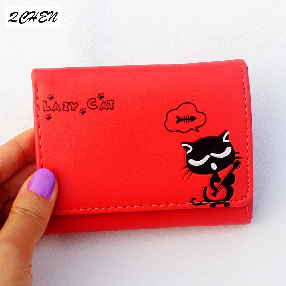 Woman's Wallet Small Fashion Brand Leather Purse Ladies Card Bag Cat Women Clutch Women Female Purse Money Clip Wallets 371
Woman's Wallet Small Fashion Brand Leather Purse Ladies Card Bag Cat Women Clutch Women Female Purse Money Clip Wallets 371