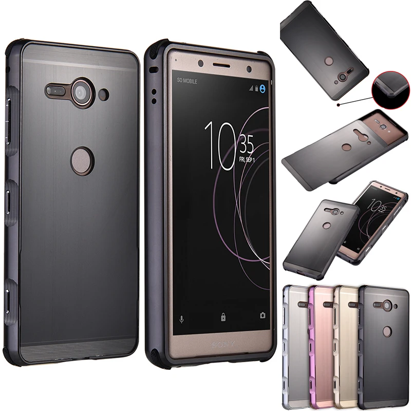 For Sony Xperia XZ2 Compact H8324 Case Brushed Back Cover with Plating Metal Frame Case for Sony Xperia XZ2 Compact XZ2C Cover 
For Sony Xperia XZ2 Compact H8324 Case Brushed Back Cover with Plating Metal Frame Case for Sony Xperia XZ2 Compact XZ2C Cover