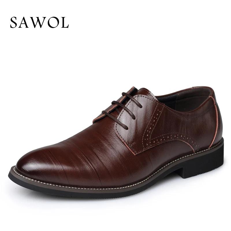 Sawol/Мужские модельные туфли мужская деловая обувь большие размеры 47 48 брендовая