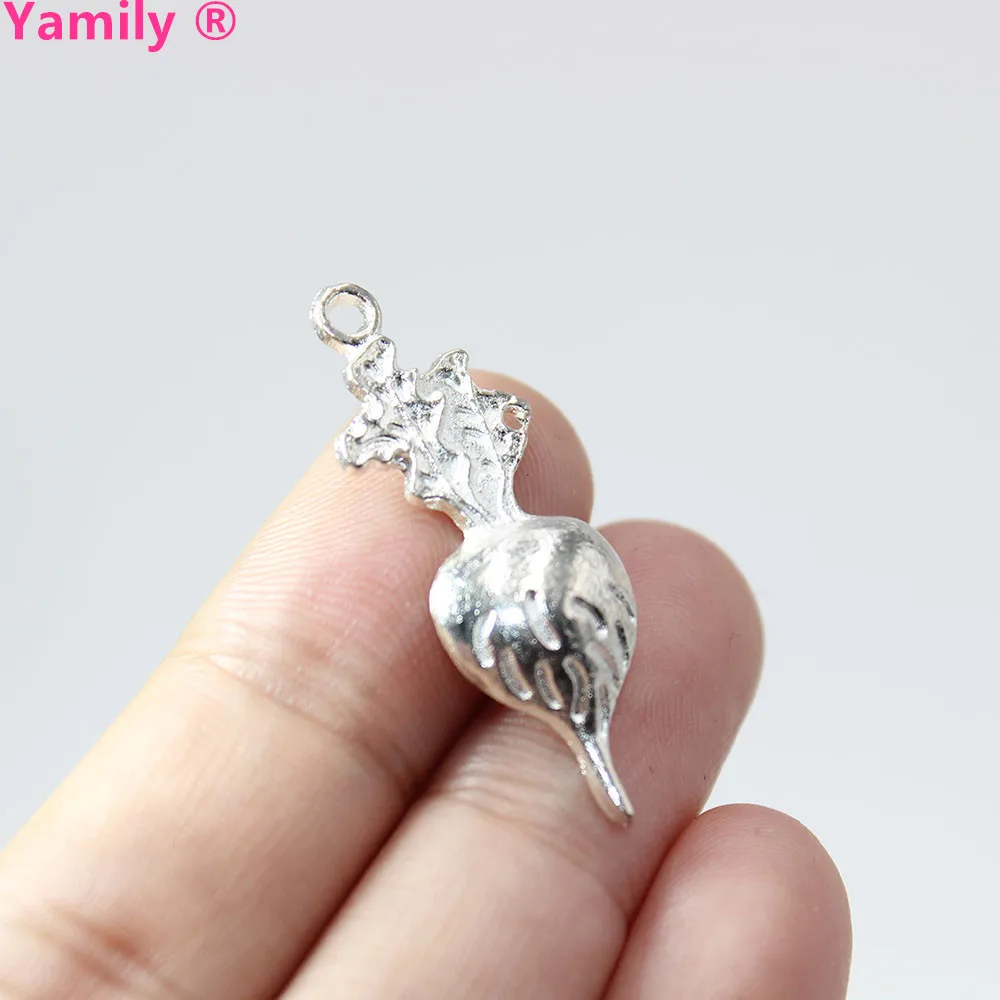 Yamily 20pcs-- Radish Charms Vegetable Charms Bright Silver Tone 34x12mm Charms Pendant Jewelry Making, DIY Findings,
Yamily 20pcs-- Radish Charms Vegetable Charms Bright Silver Tone 34x12mm Charms Pendant Jewelry Making, DIY Findings,
