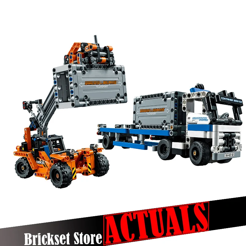 Lepin 20035 631Pcs Technic Series The Container Trucks and Loaders set Building Blocks Bricks Educational Toys for children gift
Lepin 20035 631Pcs Technic Series The Container Trucks and Loaders set Building Blocks Bricks Educational Toys for children gift