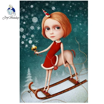 JOY SUNDAY,DIY DMC 14CT 11CT Cross stitch,Sets Embroidery kits,Christmas unicorn faiRY Counted Cross-Stitching,Home Decoration
JOY SUNDAY,DIY DMC 14CT 11CT Cross stitch,Sets Embroidery kits,Christmas unicorn faiRY Counted Cross-Stitching,Home Decoration
