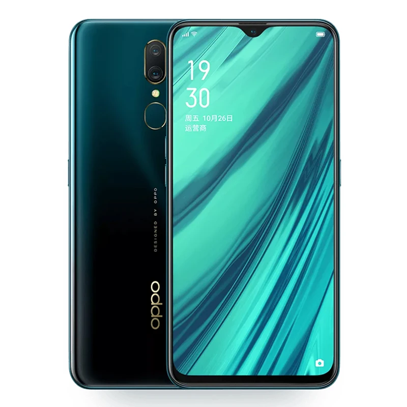 Новый OPPO A9 смартфон 4G LTE Android 8 1 MT6771V Octa Core 6 53 "6 + 128G телефон обратно отпечатков