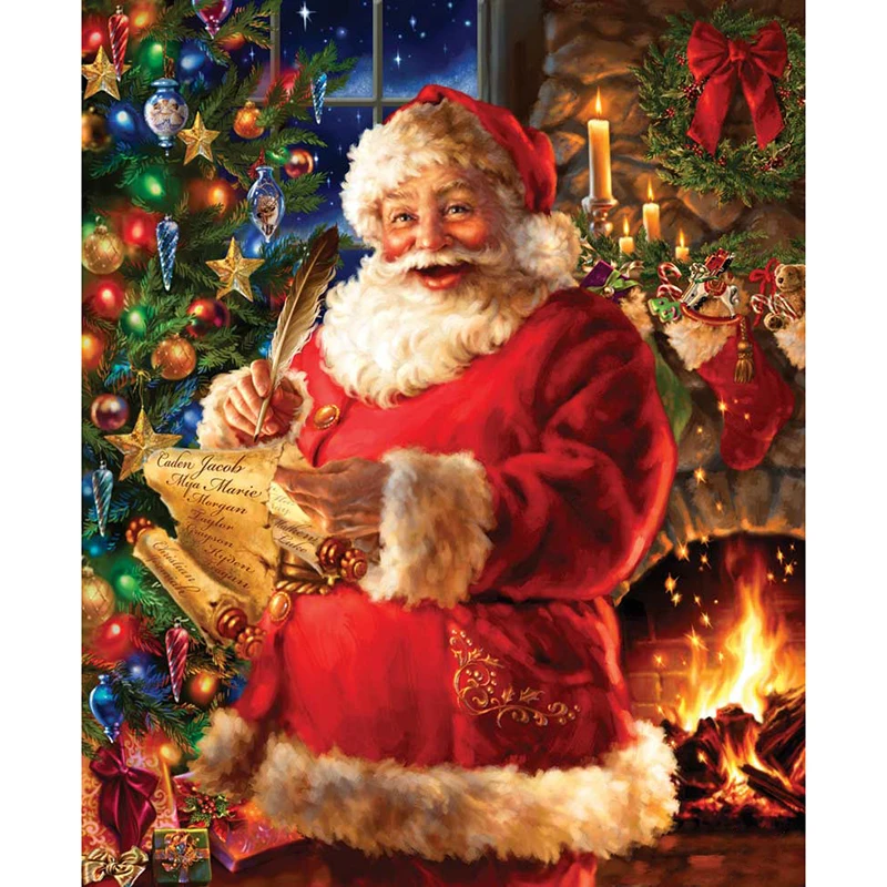 New Europe Style 5D DIY Diamond Painting "Santa Check List" Full Diamond Handmade Gift Diamond Embroidery Christmas Home Decor
New Europe Style 5D DIY Diamond Painting "Santa Check List" Full Diamond Handmade Gift Diamond Embroidery Christmas Home Decor