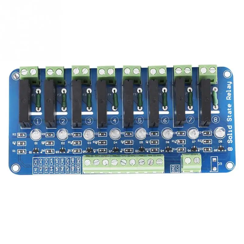 5V 8-Channel Solid State Relay Module Board For ARDUINO For Raspberry Pi New
5V 8-Channel Solid State Relay Module Board For ARDUINO For Raspberry Pi New
