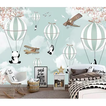Kids Wall Paper Cartoon Balloon Panda Photo Wallpaper Mural Papel Parede 3D Children's Room Self Adhesive Vinyl / Silk Wallpaper
Kids Wall Paper Cartoon Balloon Panda Photo Wallpaper Mural Papel Parede 3D Children's Room Self Adhesive Vinyl / Silk Wallpaper