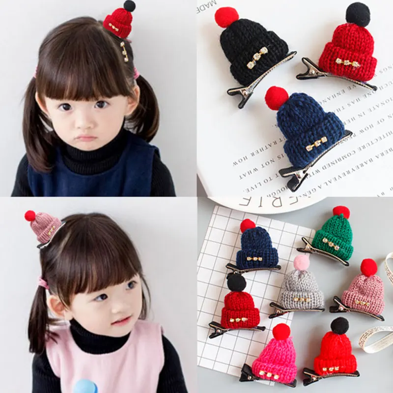 M MISM Lovely Girls Knitted Hat Shape Hairpins Kids Hair Accessories Rhinestone Hair Clip Hairgrips Crochet Colorful
M MISM Lovely Girls Knitted Hat Shape Hairpins Kids Hair Accessories Rhinestone Hair Clip Hairgrips Crochet Colorful