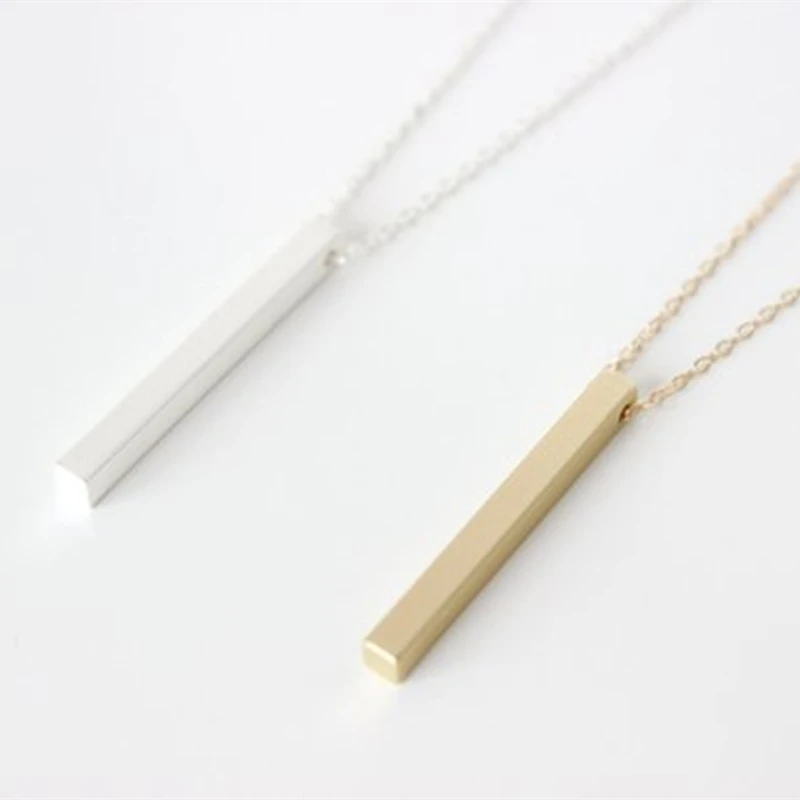 Long Vertical Bar Necklace Women Personalized Gold Silver Layering Jewelry Stainless Steel Chain Stick Pendant Collier Femme
Long Vertical Bar Necklace Women Personalized Gold Silver Layering Jewelry Stainless Steel Chain Stick Pendant Collier Femme