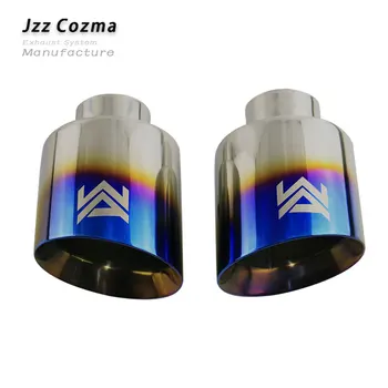 Jzz 2.5'' blue black car tailpipe stainless steel exhaust muffler rolled double wall outlet slant end pipe free shipping
Jzz 2.5'' blue black car tailpipe stainless steel exhaust muffler rolled double wall outlet slant end pipe free shipping