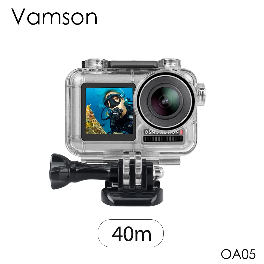 Vamson for DJI OSMO Action Camera Waterproof Housing Case 40M Diving Shell Box for DJI Accessories OA05
Vamson for DJI OSMO Action Camera Waterproof Housing Case 40M Diving Shell Box for DJI Accessories OA05
