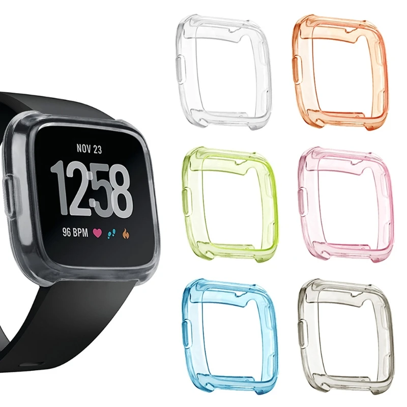 OOTDTY Soft Silicone Protective Case for fitbit Versa Activity Smart Watch Cover Accessories frame Protection
OOTDTY Soft Silicone Protective Case for fitbit Versa Activity Smart Watch Cover Accessories frame Protection