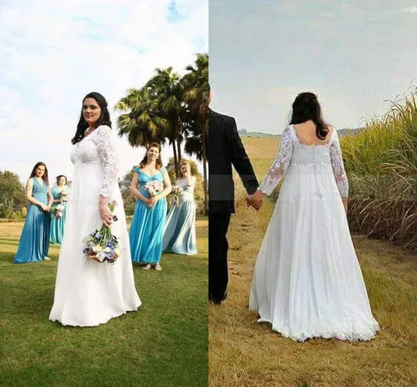 Elegant Arabic deep V Neck plus size A-Line wedding Dresses lace applique long sleeve wedding gown backless button Bridal Gowns
Elegant Arabic deep V Neck plus size A-Line wedding Dresses lace applique long sleeve wedding gown backless button Bridal Gowns