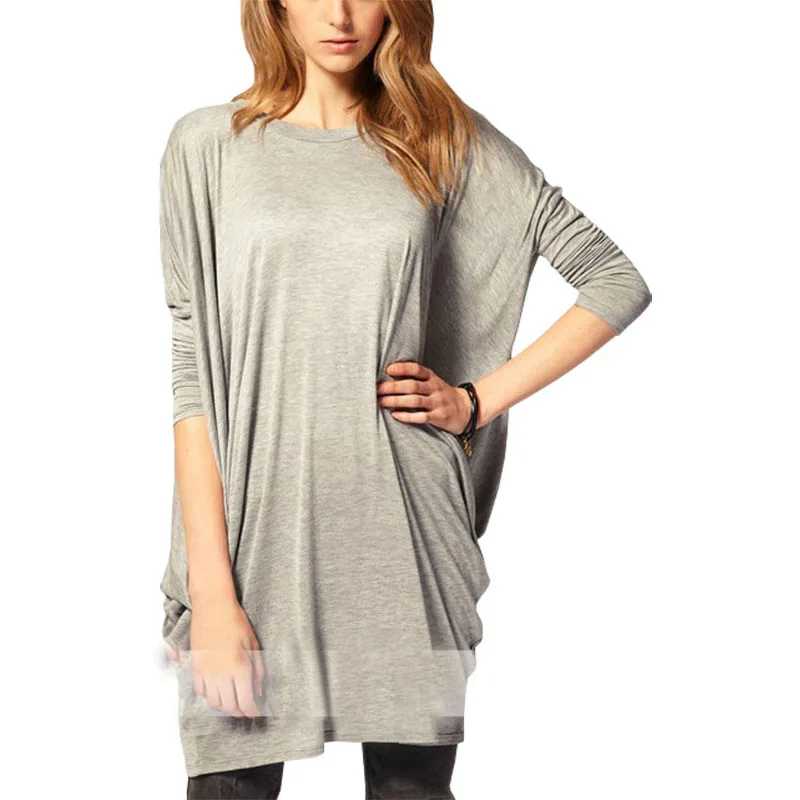 T Shirt Women Europe America Long Tops Bat Shirt long-sleeved Loose Casual Autumn Knit T-shirt women's Clothing Vestidos LBD9926
T Shirt Women Europe America Long Tops Bat Shirt long-sleeved Loose Casual Autumn Knit T-shirt women's Clothing Vestidos LBD9926