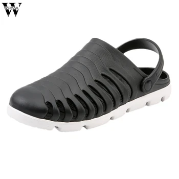 Fashion Mens Casual Flats Holes Lightweight Slippers Beach Breathable Hole Shoes Summer Beach Home 
Fashion Mens Casual Flats Holes Lightweight Slippers Beach Breathable Hole Shoes Summer Beach Home