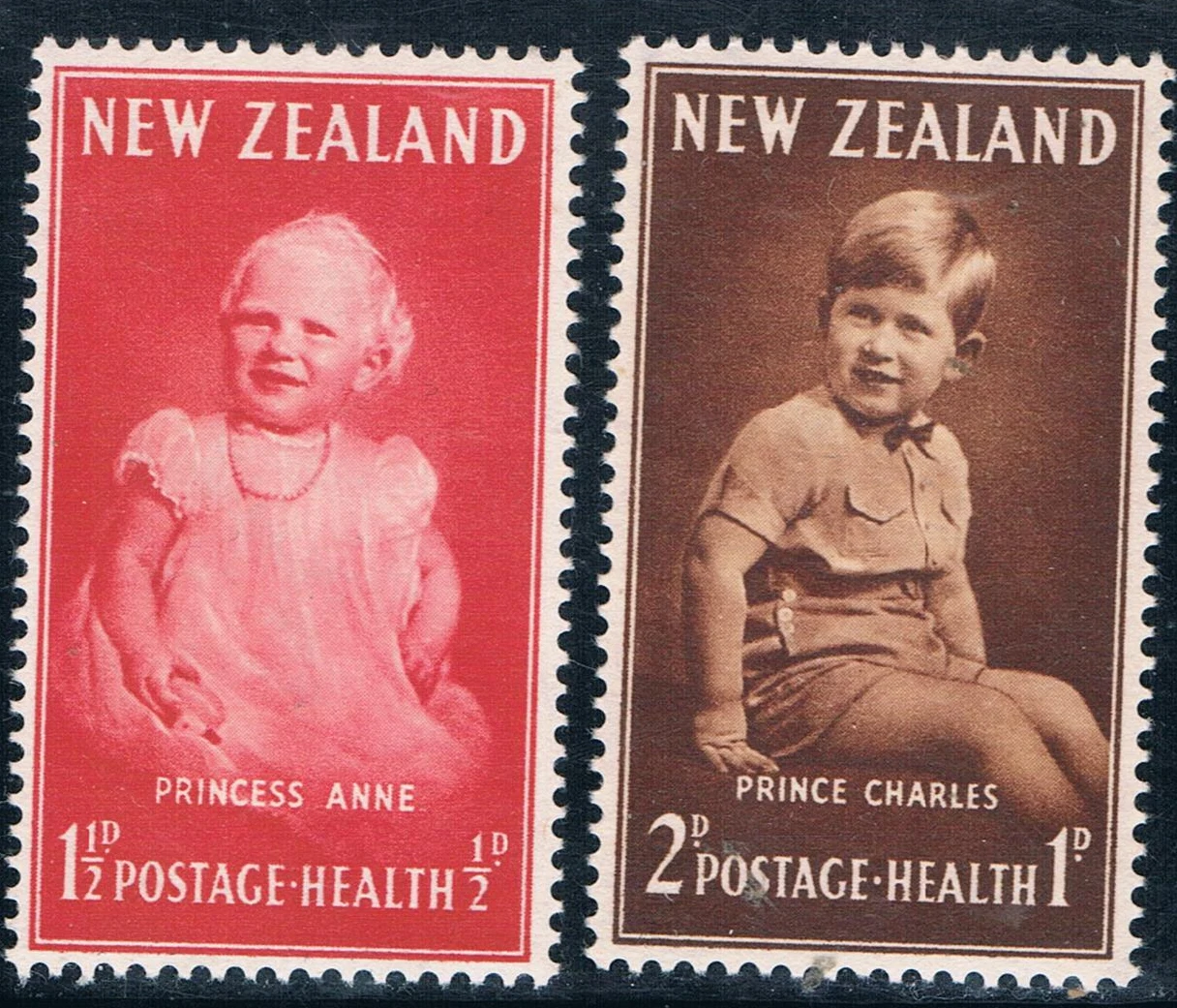 Hot 2Pcs/Set New Zealand Stamps 1951 Children's Health Stamp Prince Charles Princess Anna MNH
Hot 2Pcs/Set New Zealand Stamps 1951 Children's Health Stamp Prince Charles Princess Anna MNH
