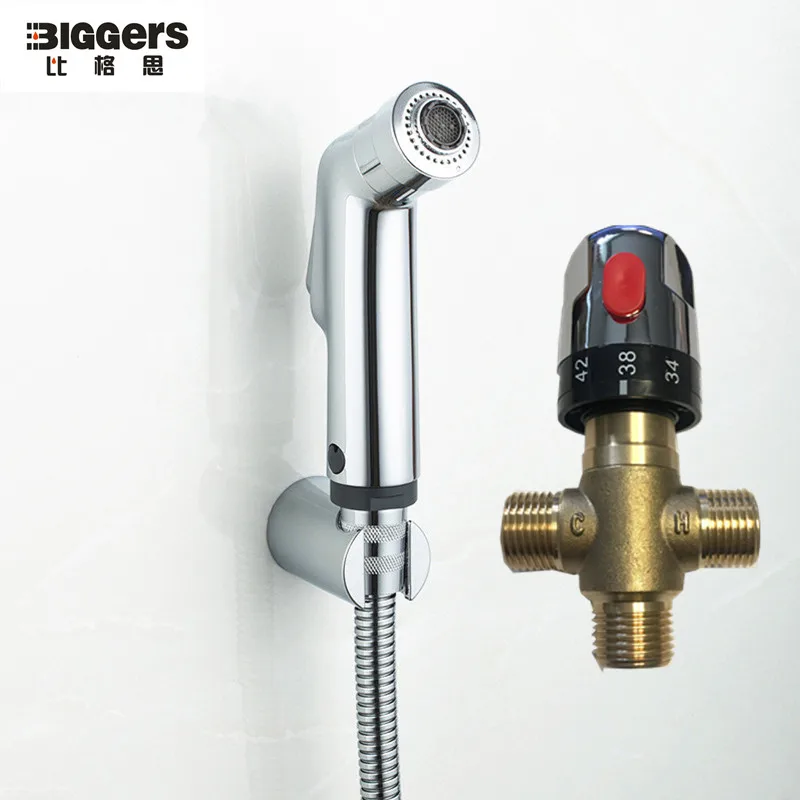 Free shipping High-quality ABS chrome finish toilet bidets shower sets with 1/2" Thermostatic shower faucet Mixer Valve
Free shipping High-quality ABS chrome finish toilet bidets shower sets with 1/2" Thermostatic shower faucet Mixer Valve