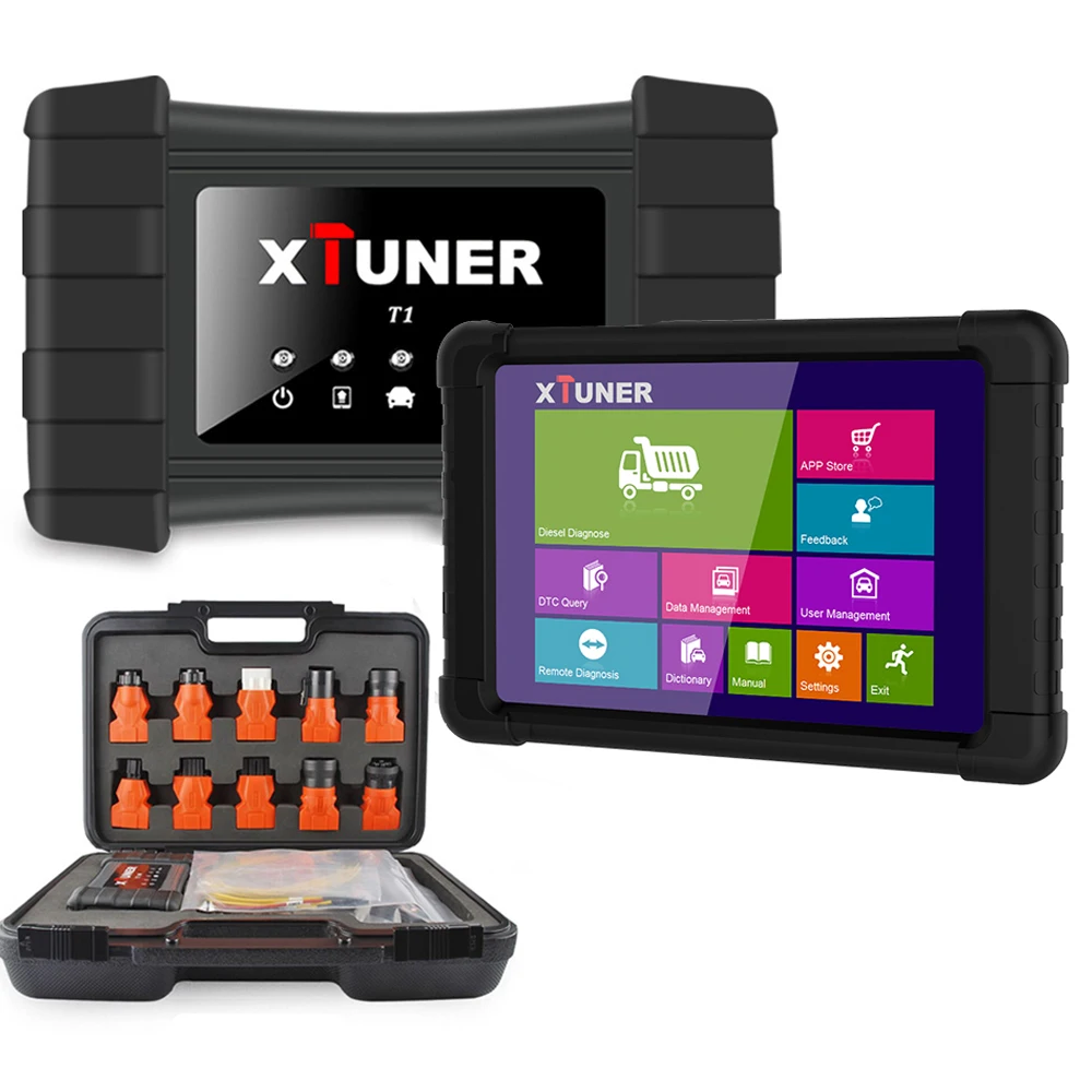 Heavy Duty Truck WIFI Diagnostic Tool With Tablet XTUNER T1 Professional Diagnostic Auto Airbag ABS DPF OBD OBD2 Truck scaner
Heavy Duty Truck WIFI Diagnostic Tool With Tablet XTUNER T1 Professional Diagnostic Auto Airbag ABS DPF OBD OBD2 Truck scaner