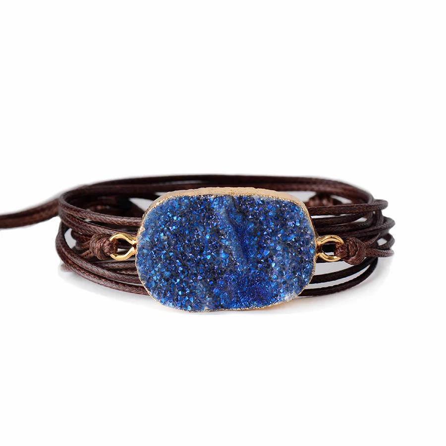Wrap Bracelet Natural Gilded Druzy Bohemia Long Friendship Bracelets New Handmade Rope Statement Bracelets Dropshipping
Wrap Bracelet Natural Gilded Druzy Bohemia Long Friendship Bracelets New Handmade Rope Statement Bracelets Dropshipping