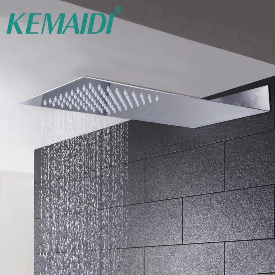 KEMAIDI New Arrival Bathroom Stainless Steel Rain Shower Head Mixer Bathroom Shower Rectangle Style Without Shower Hand
KEMAIDI New Arrival Bathroom Stainless Steel Rain Shower Head Mixer Bathroom Shower Rectangle Style Without Shower Hand