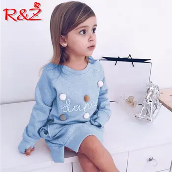 R&Z 2019 spring new children's cartoon letter embroidery sweatshirt girls fashion long sweater dress pullover
R&Z 2019 spring new children's cartoon letter embroidery sweatshirt girls fashion long sweater dress pullover